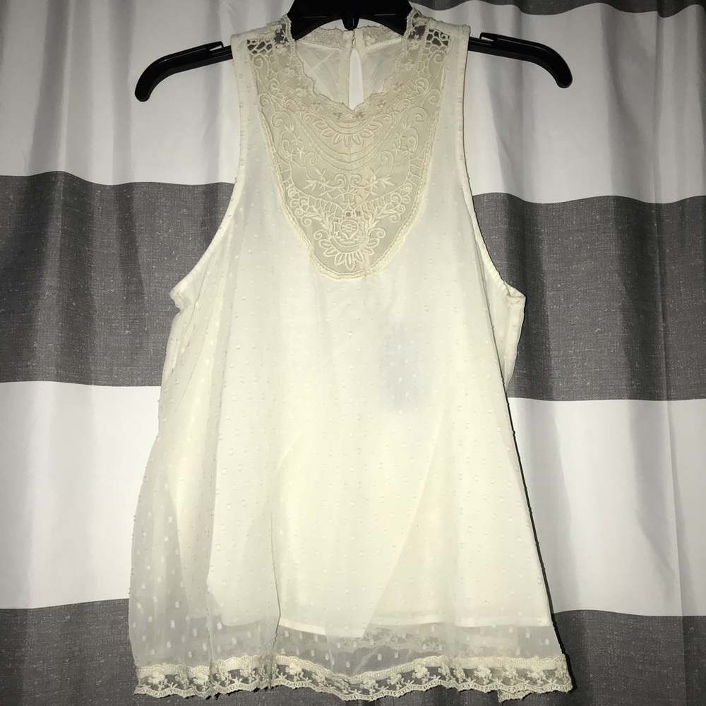 Hollister White Blouse